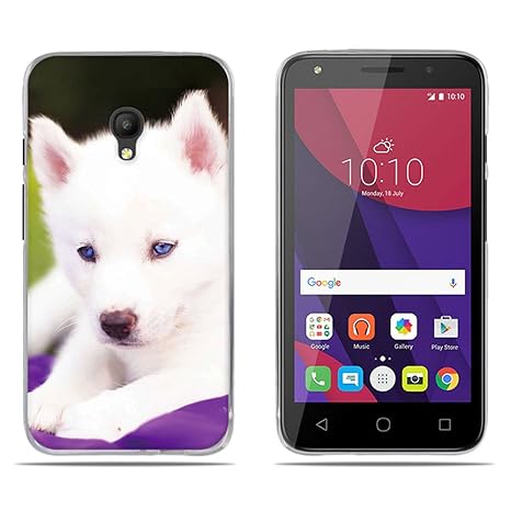DIKAS Alcatel One Touch Pixi 4(5.0 inch) Hülle, Transparente Silikon Weich Soft Case Crystal Clear Ultra Dünn Handyhülle Gel 
