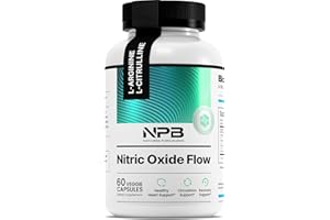 Nature's Pure Blend Nitric Oxide Supplements for Men – L-Arginine L-Citrulline – Heart Support & Flow Circulation Booster – 1500MG L Arginine and L Citrulline, Preworkout, Bodybuilding