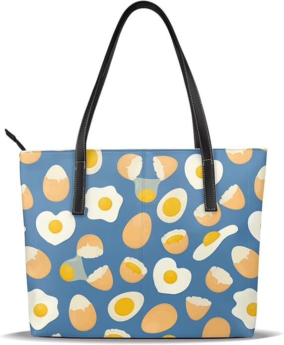 Egg Shoulder Bag Tote Bag For Women With Fashion Pattern Design Amazon