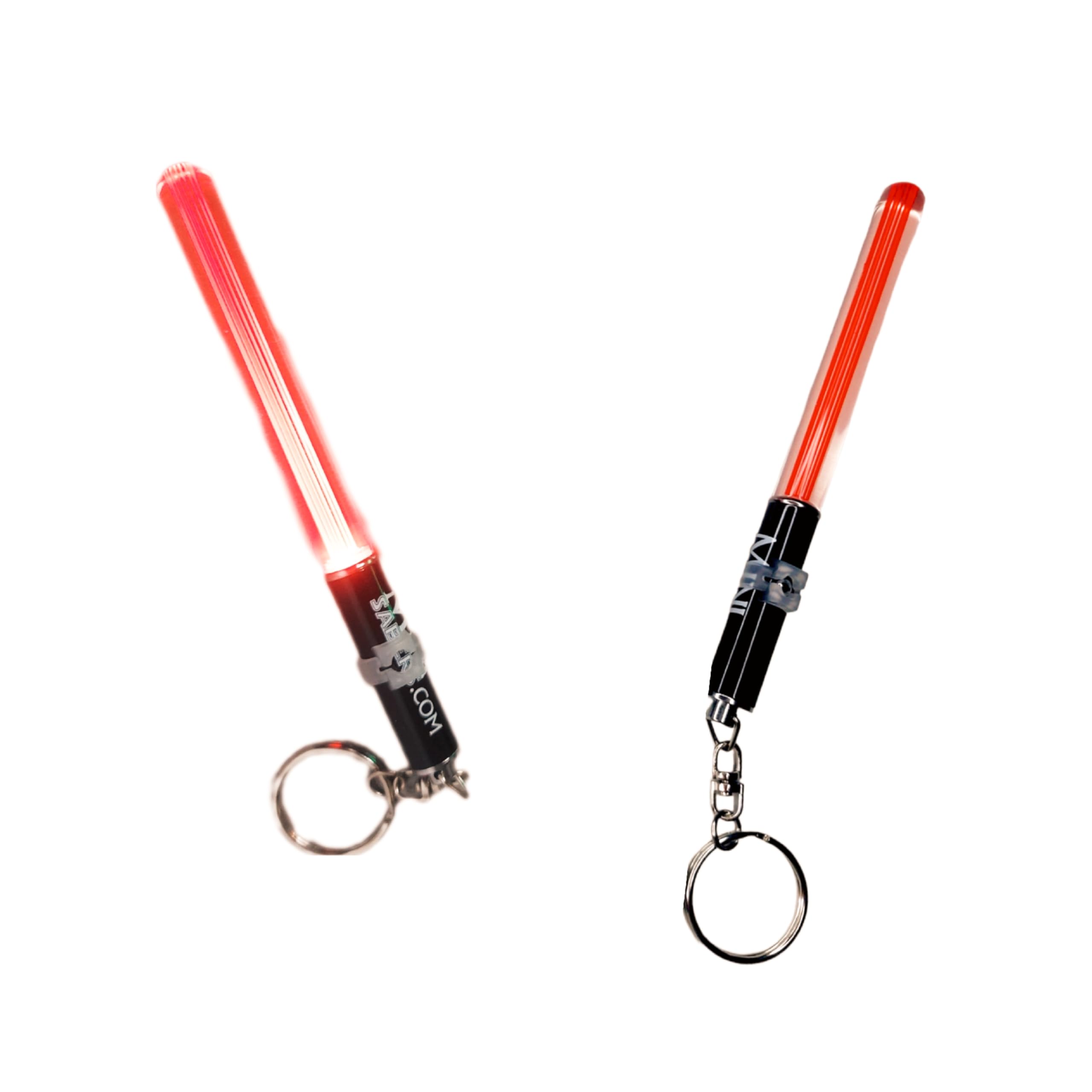 RED Mini Light Saber Keyring Party Clubs Light Sticks LED Dance Jedi Sith Lord Parties V. Cool RED, Green Or Pink (RED)