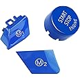 DKMUS M1 M2 buttons for BMW Steering Wheel Mode M3 M4 M5 M6 X5M X6M F80 F82 F83 F10 F15 F16 F21 F30 F32 F33 F36 F06 F12 (Blue with Start Button)