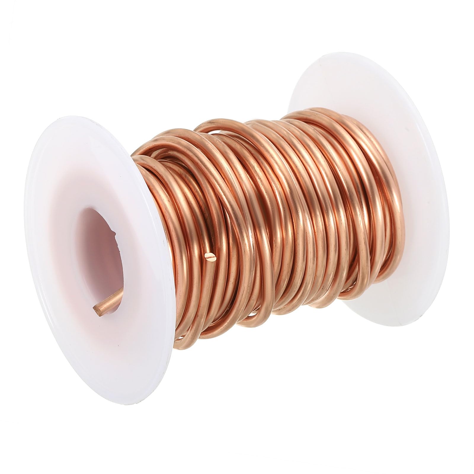 PATIKIL 19.68 Feet Solid Bare Copper Wire,10 Gauge 99.96% Pure Copper Wire 2.5mm Soft Beading Wire Metal Plant Stem Ties for Jewelry Craft (6m)