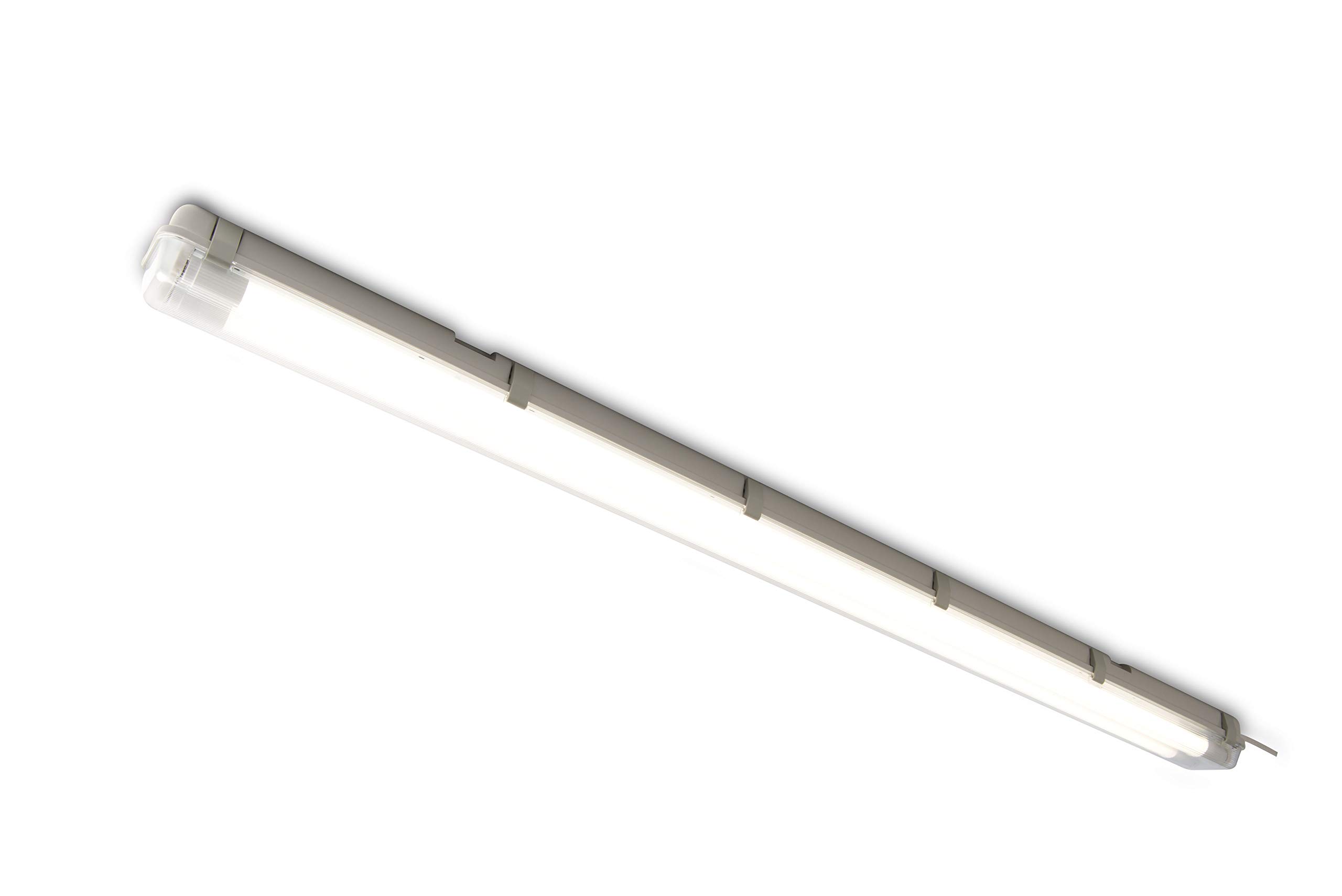 Luceco Eco Climate Array Twin LED Tube, 5 ft, 44 W Grey/White — image 1