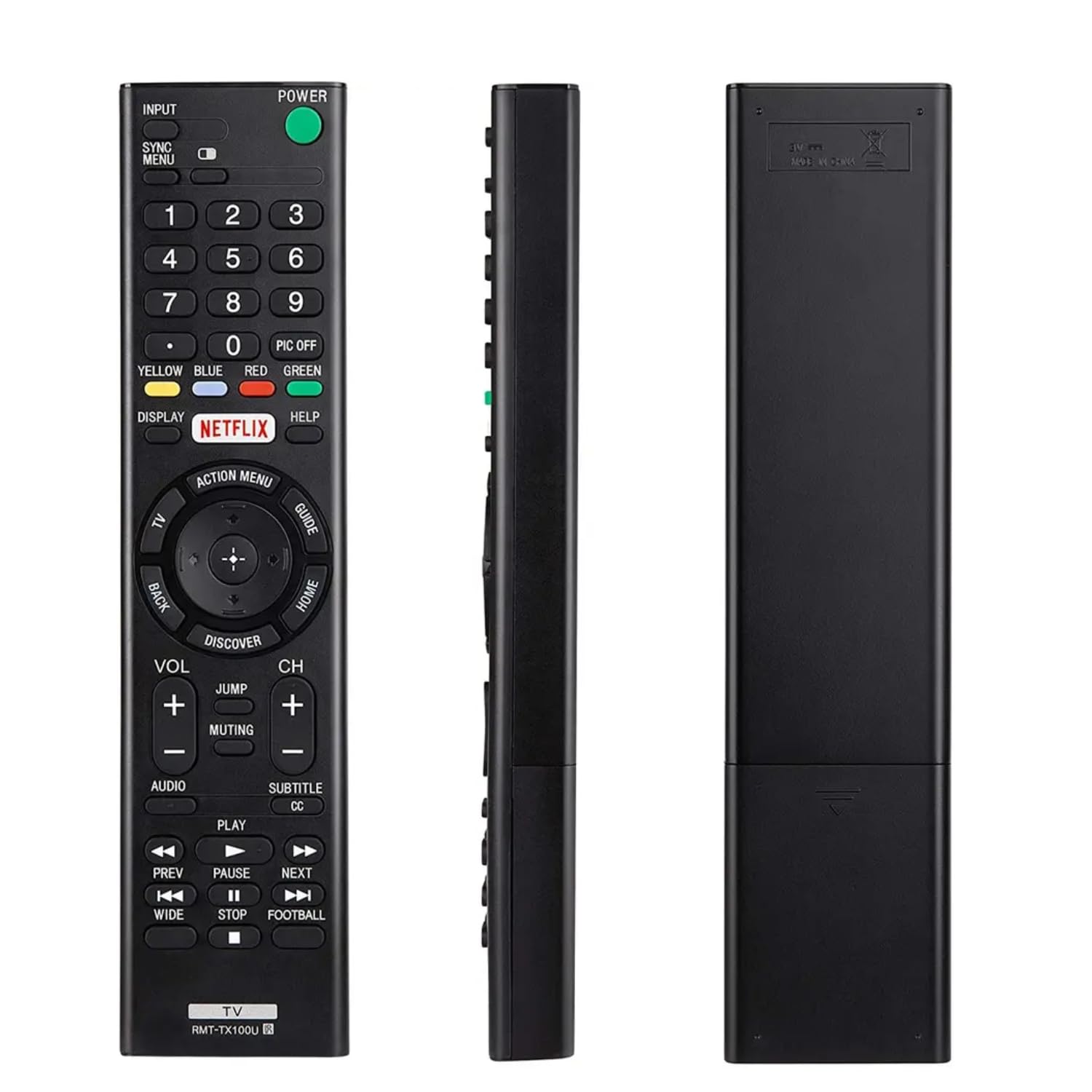 Newest Universal Sony TV Remote for Sony Bravia, Replace for All LCD LED HD & UHD Crystal 4K Smart HDR OLED TV, With Netflix Buttons for XBR KDL Series