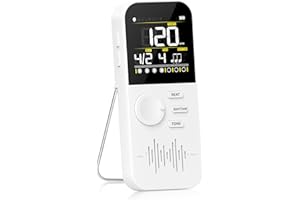 ENO MUSIC Rechargeable Big and Clear Sound Digital Metronome with Mechanical Sound Digital Sound Wood Block Sound and Vocal Counting the Beat for Pinao Guitar Bsss Violin Ukulele Drum Players