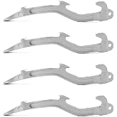 QWORK 4 Pack Fire Hose Spanner Wrench, Universal Aluminum, Fire Equipment, 11-7/8" Length
