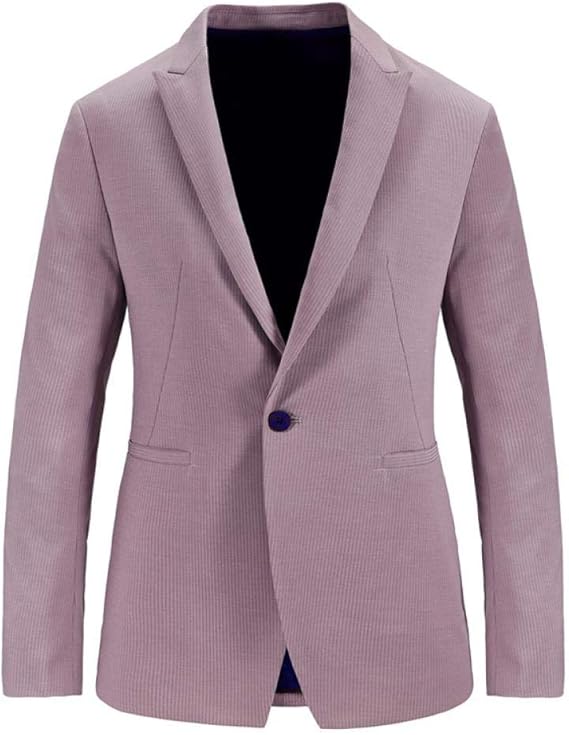 Amazon Co Jp 男性カジュアルスーツ青年ビジネスファッションユニフォーム男性コート ピンク Xxxx 服 ファッション小物