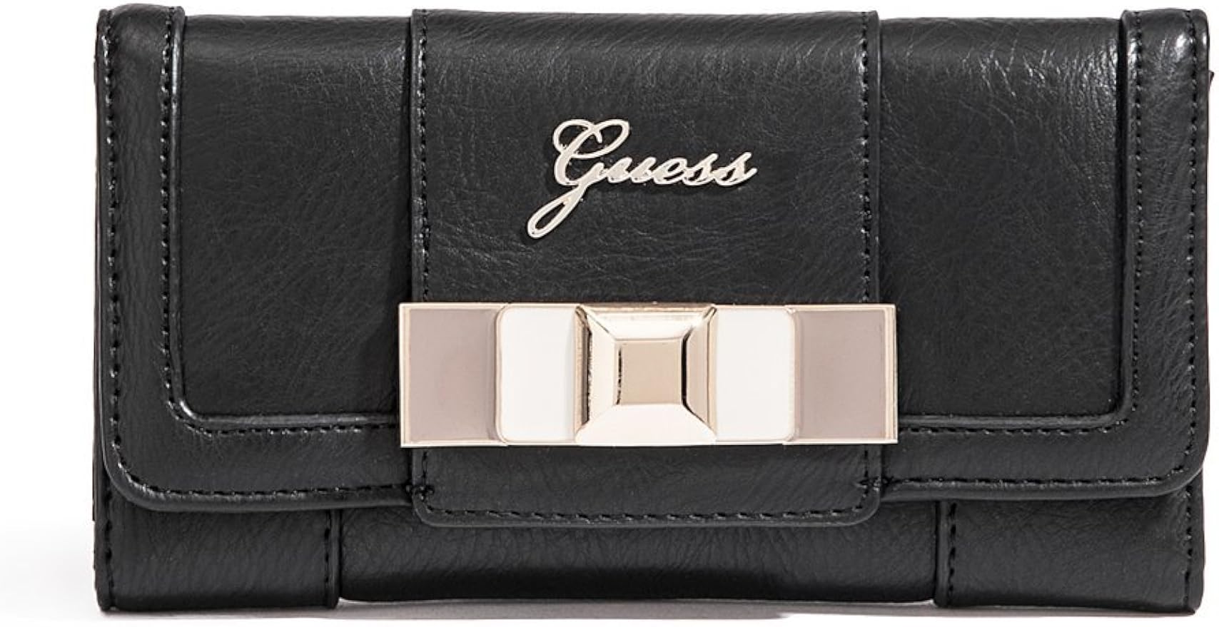 GUESS Isia SLG Slim Clutch Wallet, Black Multi at Amazon Women’s