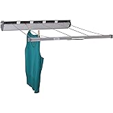 Household Essentials 15-7 Retractable Clothesline 5-Line Dryer | Indoor or Outdoor Use | Hang Wet or Dry Laundry