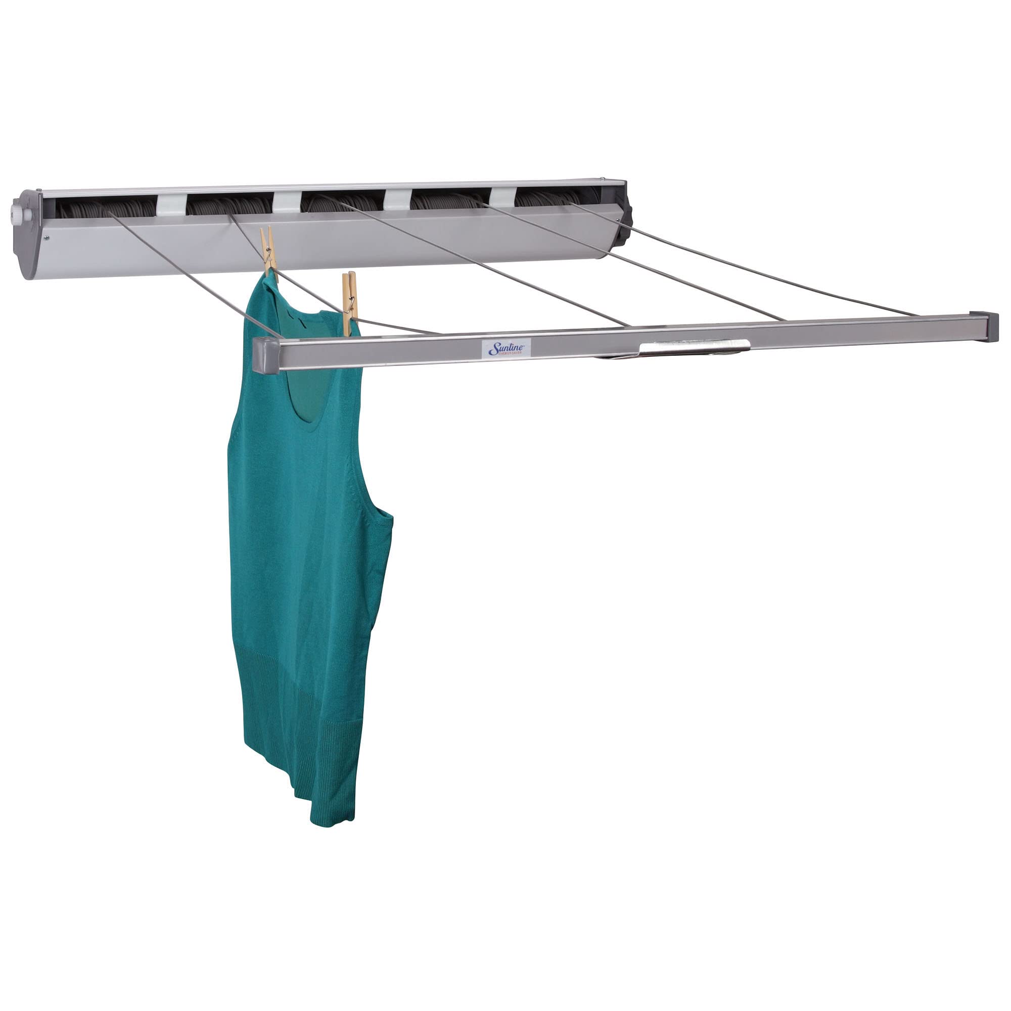 Photo 1 of Household Essentials Retractable 5-Line Dryer, White
