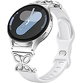 IMIVIO Slim Silicone Band Compatible with Samsung Galaxy Watch 7 Band 6 5 4 Active 2 FE 40mm 44mm/Watch 6 4 Classic/5 Pro/3, Thin 20mm Watch Band Sport Straps for Samsung Watch Bands Women