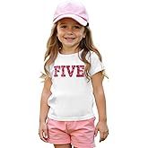 IZYJOY Birthday Girl Shirts 2nd 3rd 4th 5th 6th 7th 8th 9th Girl Birthday Tshirt Kid Bday Outfit Sequin Embroidered Party Tee
