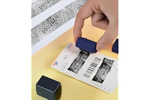 Privacy Smear Confidentiality Stamp Identification Seal - for Documents & Files - Suitable for Offices & Individuals - Protec