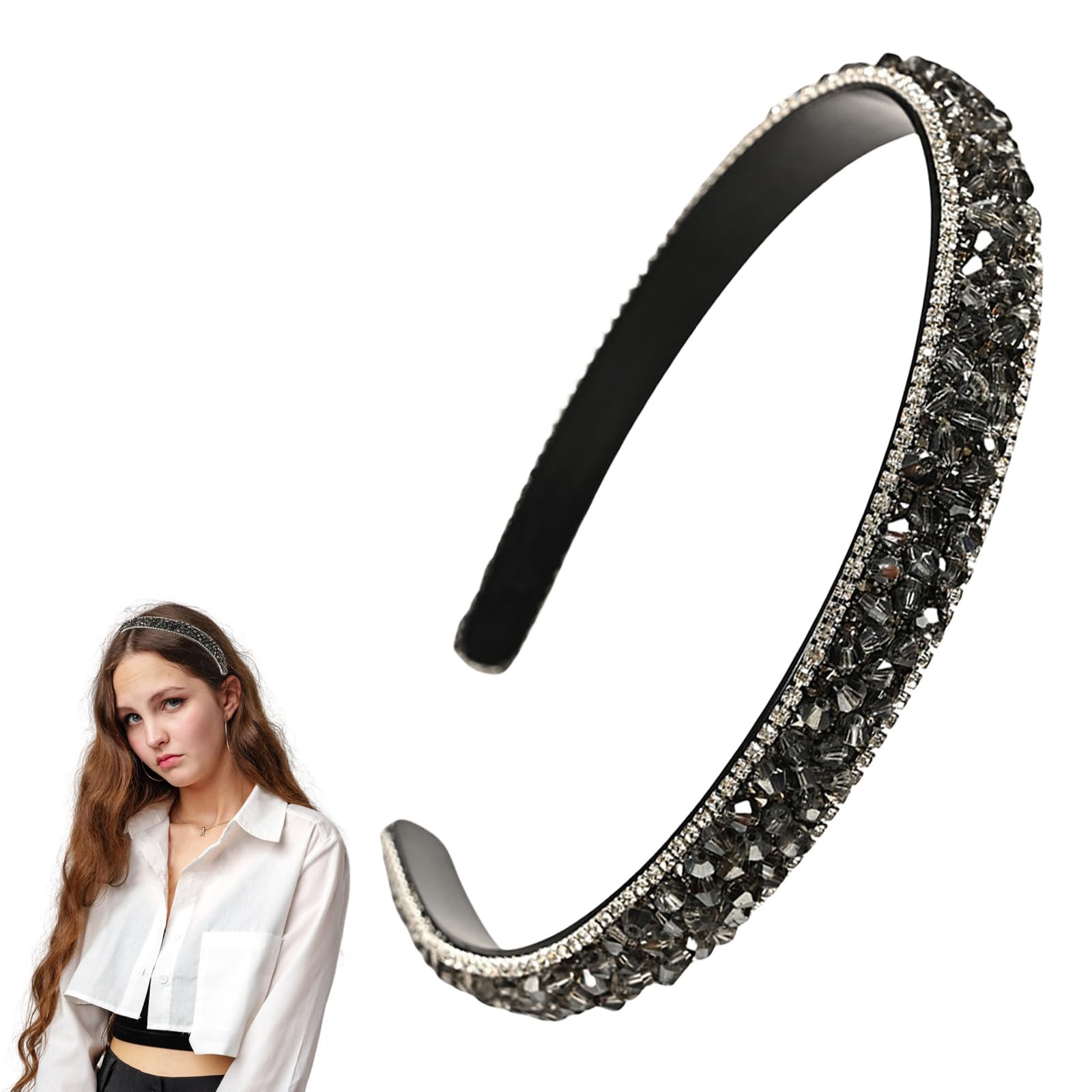 Wedding Guest Headband Rhinestone Headbands Hair Band Sparkly Head Bands Sparkle Glitter Bling Holiday Accessories 2216