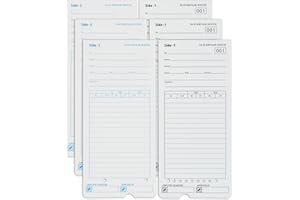 NYVKBRR 300 Time Cards AT-4500 Time Cards, 6-Packs of 50ea, Time Cards Specifically Designed for AT-4500 Time Clocks, 2-Sided, Numbered #1–#50, individually packaged,