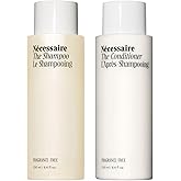 Nécessaire The Hair Duo - Shampoo and Conditioner Set 2 x Full-Size. The Shampoo + The Conditioner. Hyaluronic Acid + Vitamin B Complex. Fragrance-Free. Approved by the National Eczema Association.