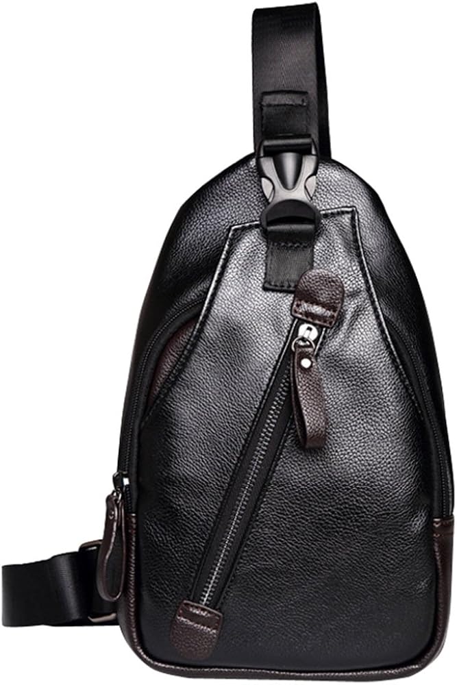 PANGOIE Herren Brusttasche Mode Lässig Umhängetasche Crossbody