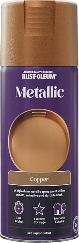 Rust-Oleum Metallic Spray Paint 400ml Elegant Copper Interior Exterior view 9