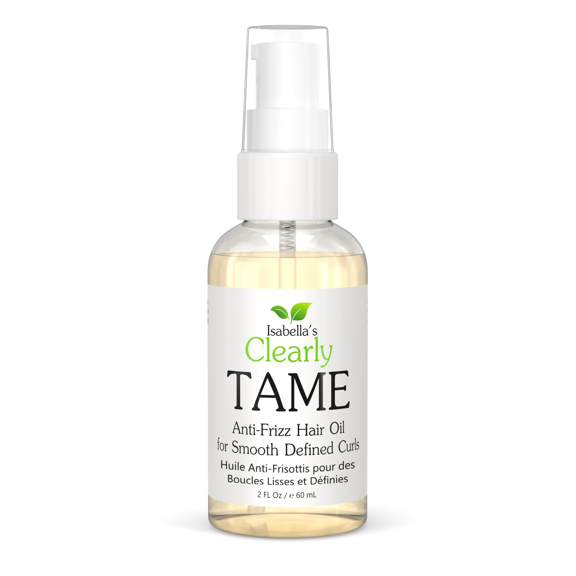Clearly TAME Anti Frizz Smoothing Hair Oil Treatment for Frizz Free Hair with Castor and Rosemary | Sulfate Free Serum to Control Frizz and Add Shine for Curly, Frizzy, Dry Hair