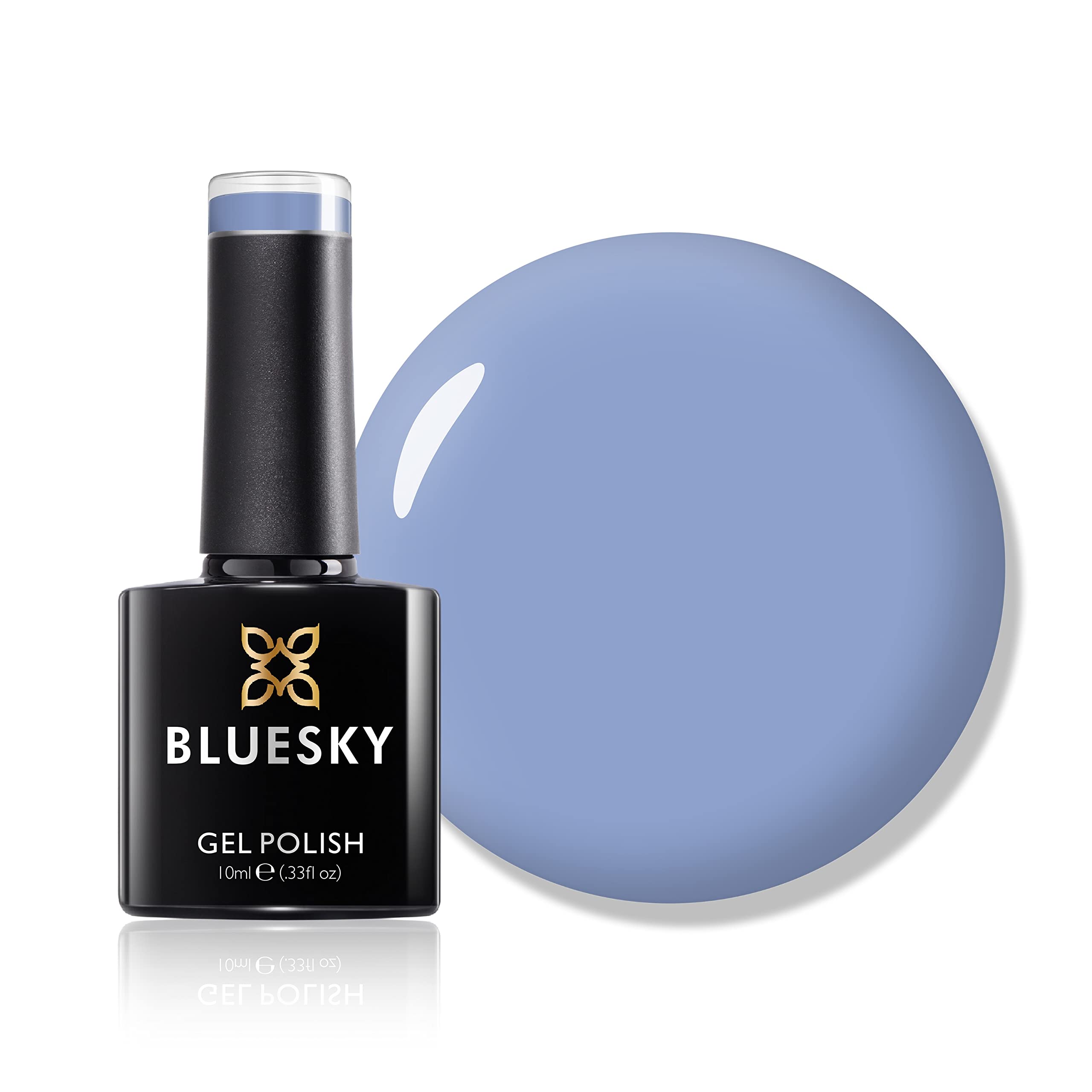 Bluesky Gel Nail Polish, SS22, Spring 2022, Hands Up At Me SS2207, Blue Grey, Long Lasting, Chip Resistant, 10ml (Requires Drying Under UV or LED Lamp)