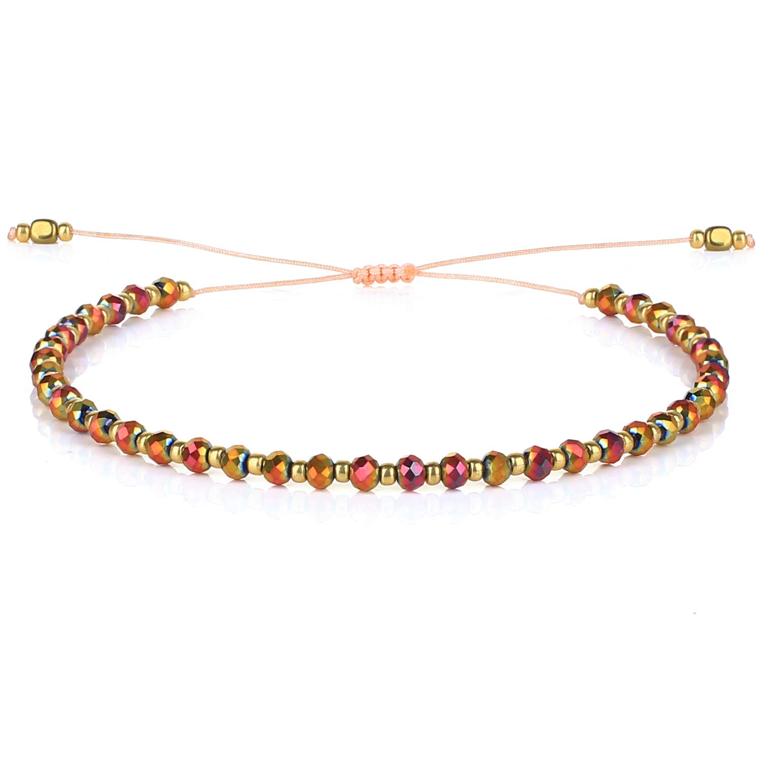 C·QUAN CHI Crystal Bracelet Gold Seed Bead Bracelet Women Miyiki Bracelet Boho Friendship Bracelet - 7G — image 1