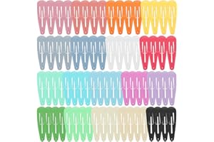 Anezus 80 Pcs 2 Inch Snap Hair Clips Non-Slip Metal Barrettes for Baby Girls Toddlers Kids Women Accessories