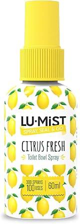 Lu-mist 3 x 60ml Assorted Toilet Bowl Spray Pack Citrus Rose Coastal Breeze view 2