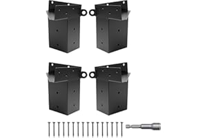 Deer Stand Brackets 4x4, 4Pcs Compound Angle Elevator Brackets for Deer Blinds, Hunting Platforms, Shooting Shacks, Tree Hous