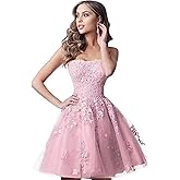 Lace Homecoming Dresses Short A Line Strapless Formal Cocktail Party Gowns
