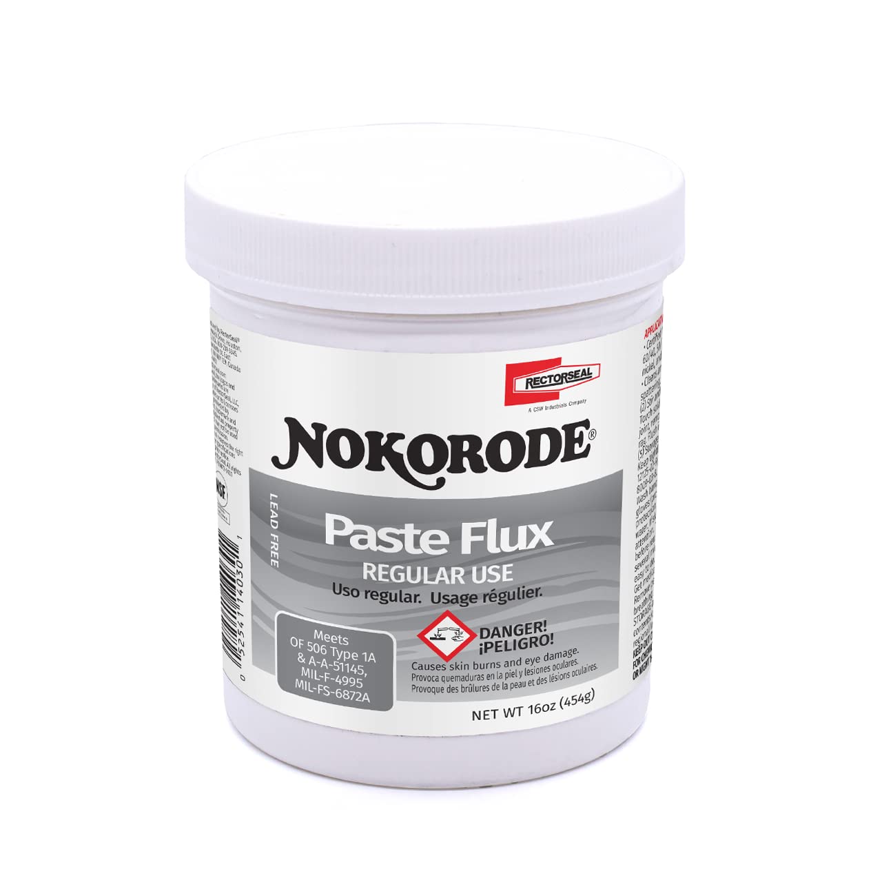 Photo 1 of RECTORSEAL 14030 Nokorode Solder Paste 1 Lb , Brown