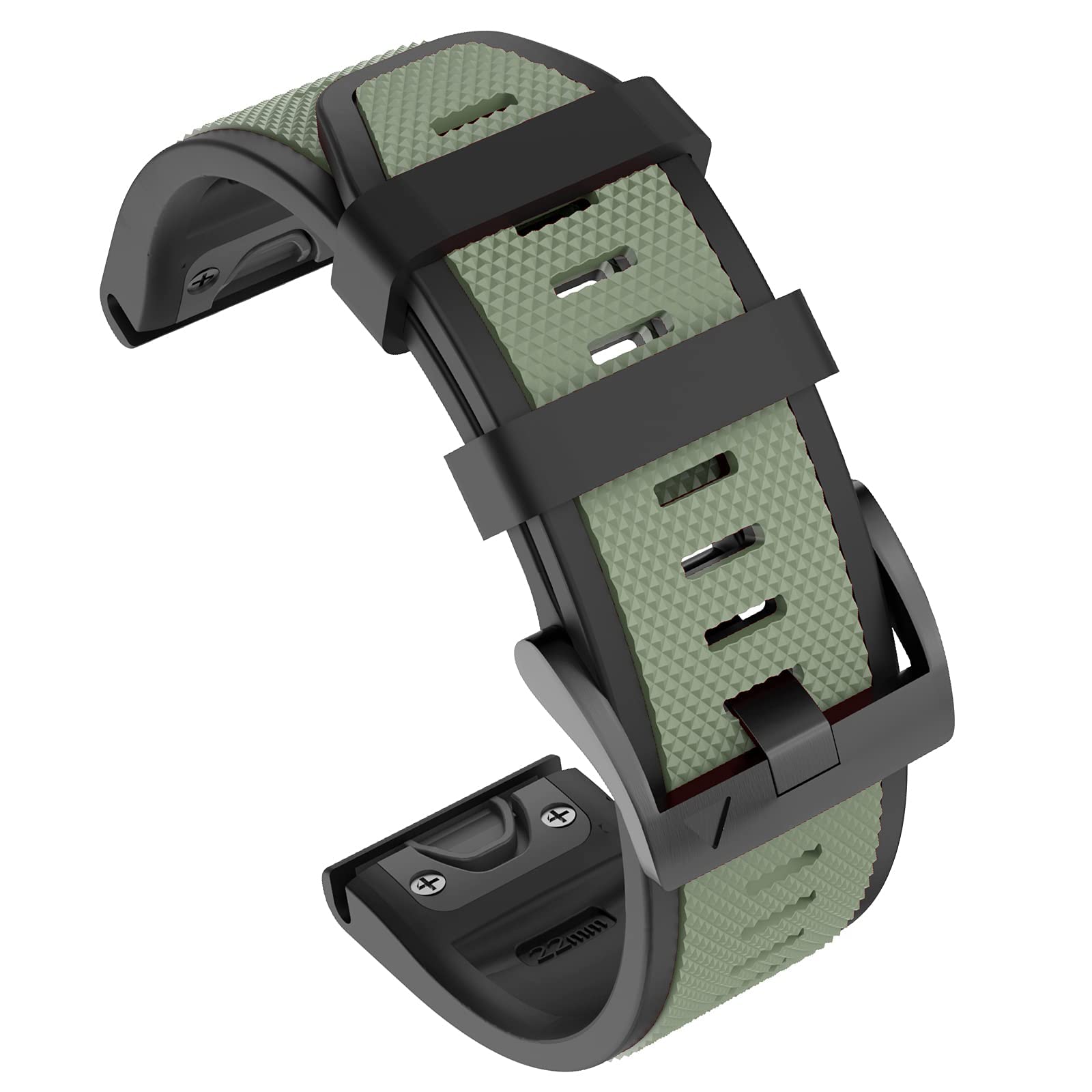 OVERSTEP Strap for Fenix 8 47mm,Fenix E Soft Silicone Replacement Band for Fenix 5,Fenix 6,Fenix 7,Epix Pro 47mm,Quatix 5,Approach S62.