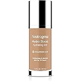 Neutrogena Hydro Boost Hydrating Tint Foundation Makeup for Dry Skin, with Hyaluronic Acid, Lightweight Oil-Free Water Gel, Non-Comedogenic, 60 Natural Beige 1.0 fl. oz