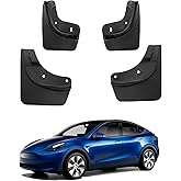 Motrobe 2021-2024 Tesla Model Y Mud Flaps [No Drilling No Tape] All Weather Mud Guard Splash Guards Tire Protection TPE Mudguards Fender Model Y Accessories Set of 4