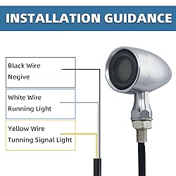Vintage Motorcycle Bullet Turn Signals LED Front
