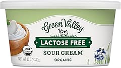 Green Valley Lactose Free Organic Sour Cream, 12 Ounce tub