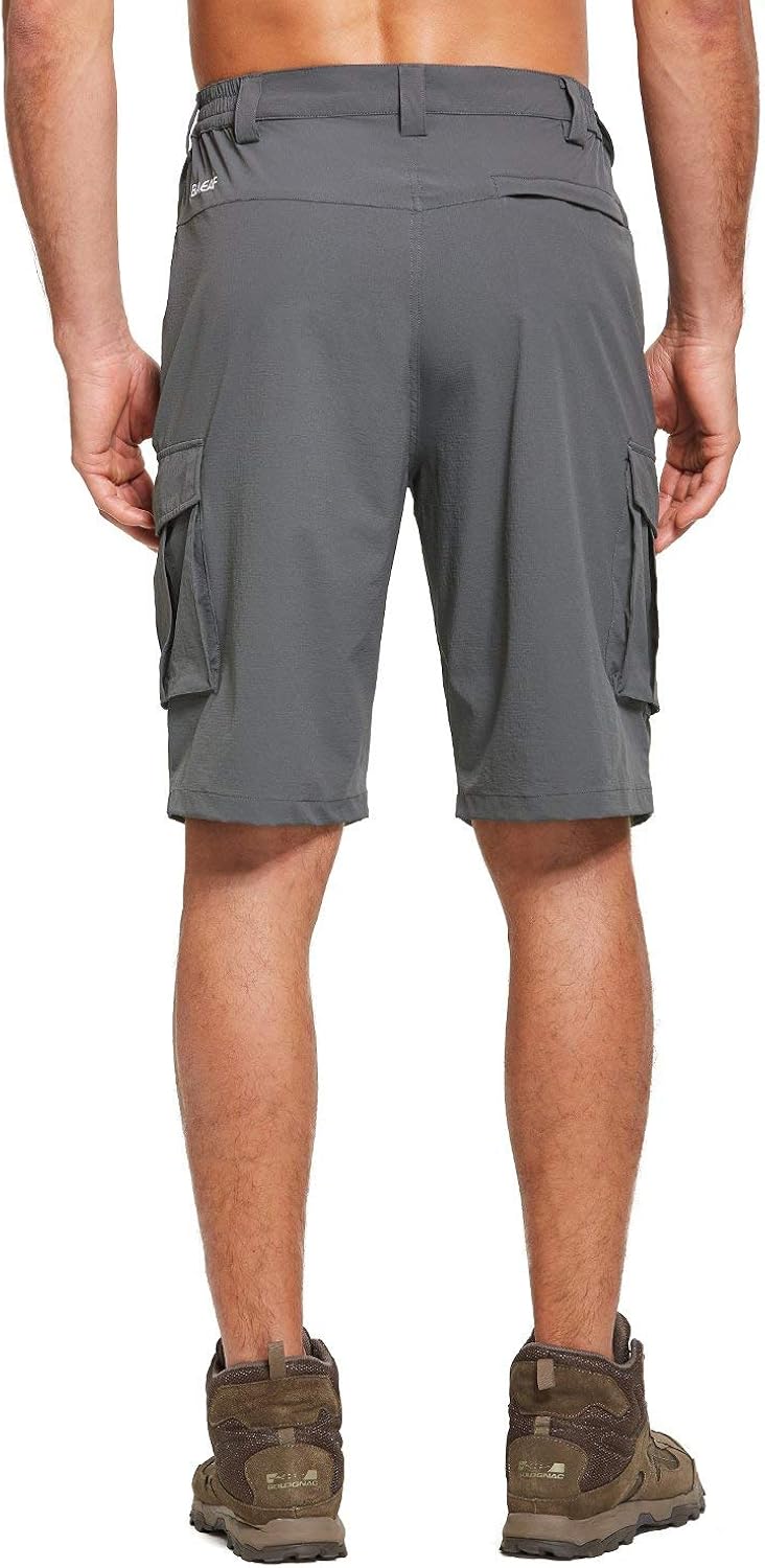 BALEAF Men's Stretch UPF 50+ Cargo Shorts Quick Dry Lightweight Breathable for Hiking, Camping, Travel: Clothing