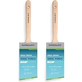 Wesquer Angled Paint Brush 2.5 Inch 2 Pack, Professional Paint Brushes for Walls, Furniture, Cabinets &amp; Edges - No Shedding Synthetic Bristles, Comfort Wood Handle for Oil &amp; Latex Paint