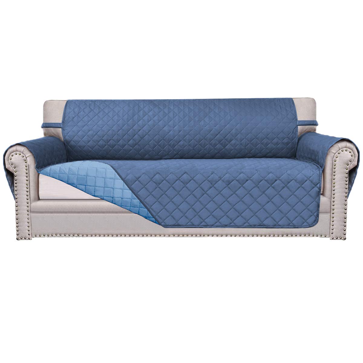 Best oversized sofa cover blue