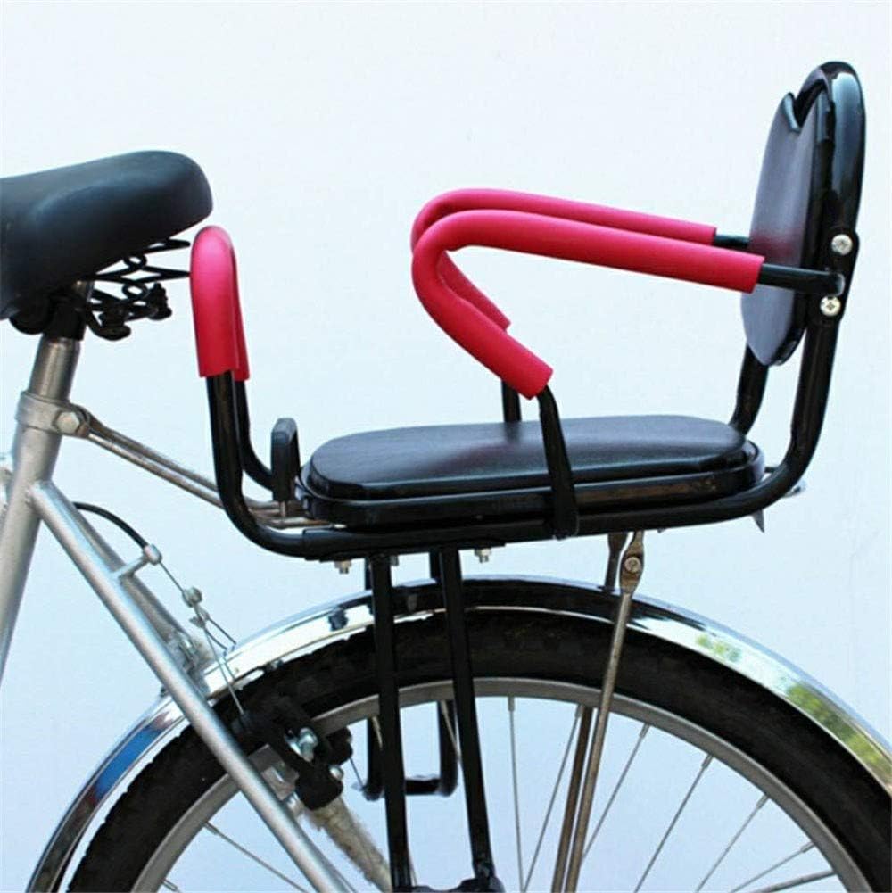 DKZK Bicycle Rear Seat, Children's Cushion Foot Set, Detachable Fence Armrest and Pedal, Children's Bicycle Rear Seat Armrest Cushion for Multiple Ages