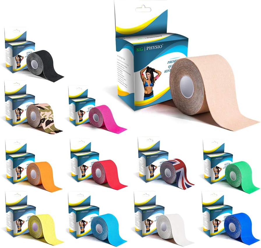 KG Physio Kinesiology Tape - Uncut Muscle Sports Tape - 5cm x 5m roll