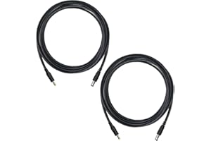 KSK Solar Panel Connector Power Cable 2 Pack, Male to Male 5.5x2.1 to 4.0x1.7 DC Plug, Compatible with Spypoint, Stealth Cam,