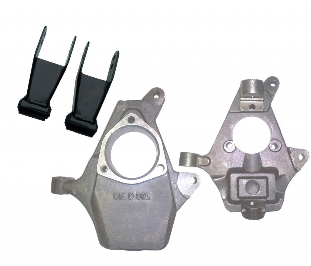 QSA 2" Drop Lowering Spindles + 1"/2" Adjustable Rear