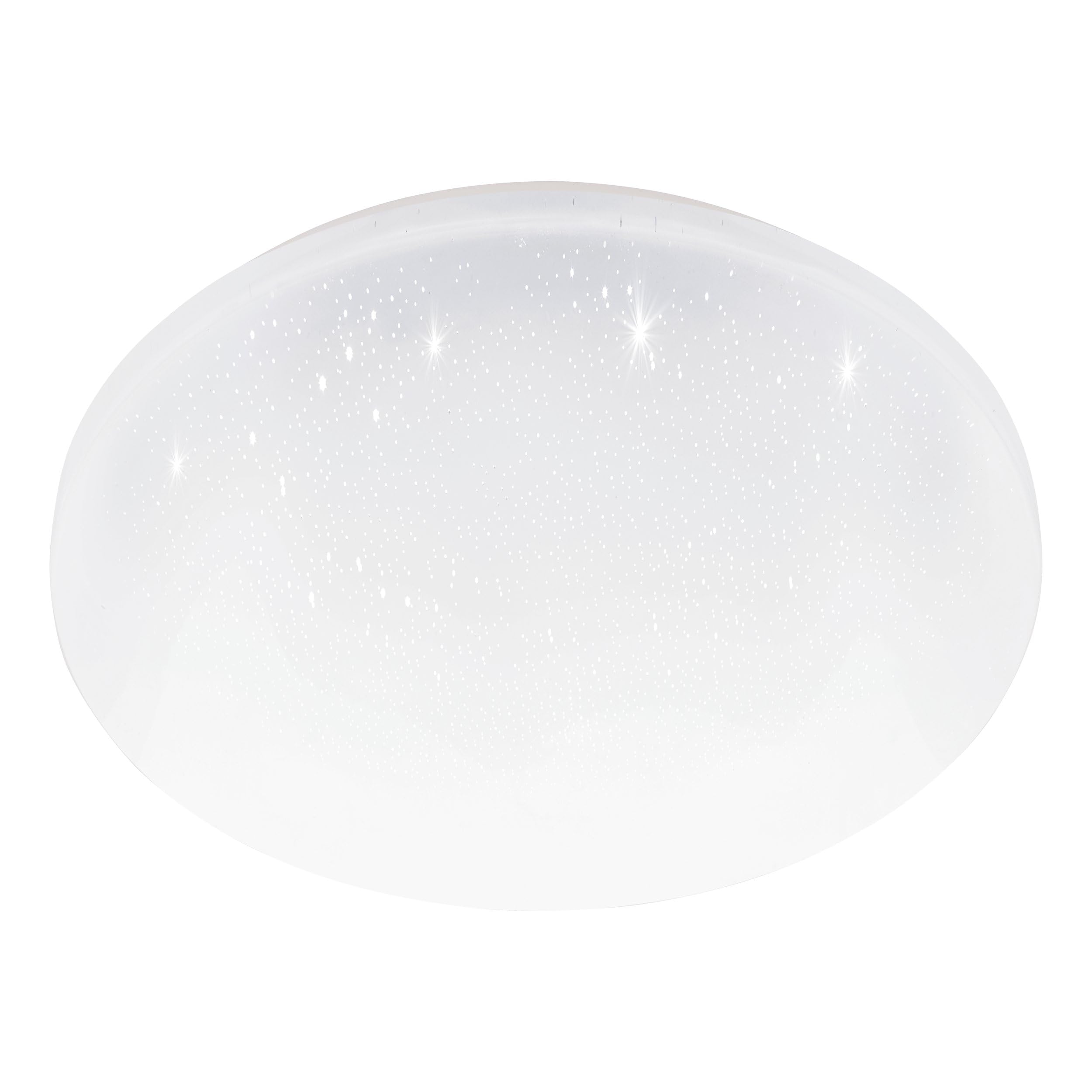 Eglo Pogliola-S Crystal Effect LED Ceiling lamp, Ø 31 cm/12.2 inches, Living Room, Children’s Room, Kitchen, Office, Hallway Lighting, Steel and Plastic Flush Mount wall Light