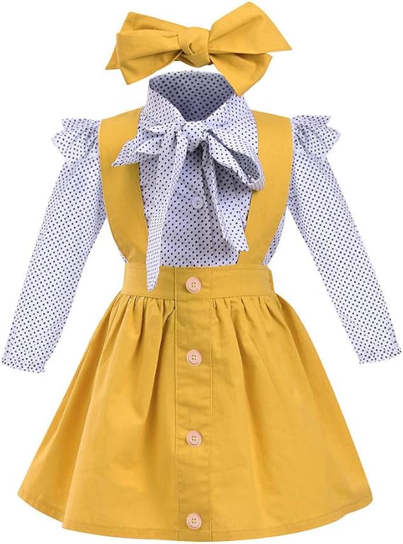 Amazon Co Jp Racazing 子供洋服 長袖ワンピース 女の子 可愛い スカート 子供女の子服 英国スタイル 人気 フェイク2個 蝶結び ワンピース 赤ちゃん フォーマル チュニック カジュアル 誕生日 結婚式 普段着 韓国子供服 並行輸入品 6ヶ月 4歳 服 ファッション 小物