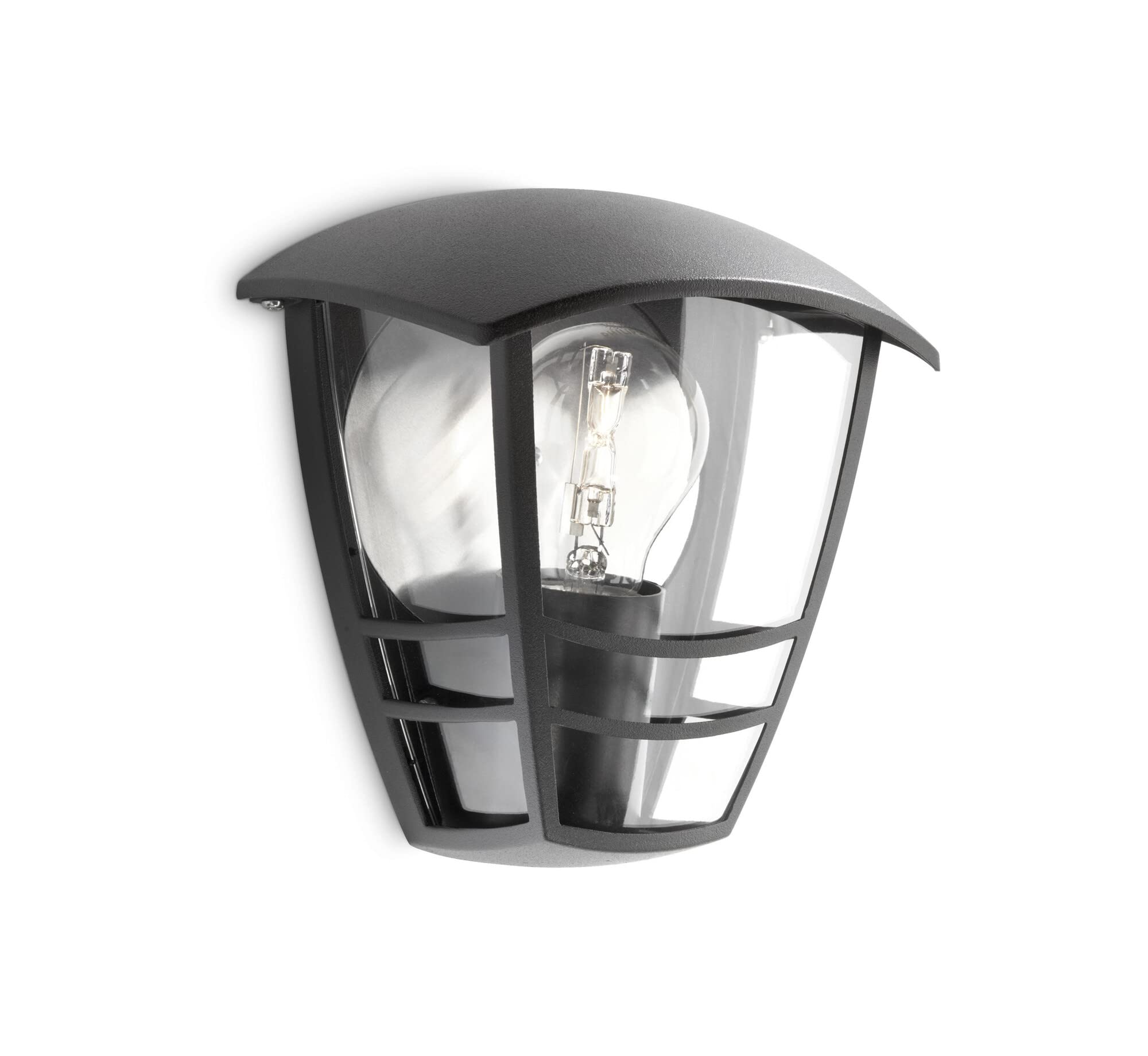 Philips myGarden Creek Outdoor Wall Light Black (Requires 1 x 60 W E27 Bulb)