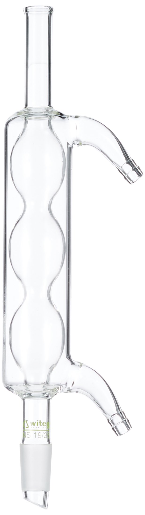 Witeg 1 722 160 Allihn Cooler, Borosilicate Glass, Clear Glass