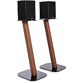 EXIMUS One Pair Fixed Height Universal Speaker Floor Stands - Cedar - 610 Series