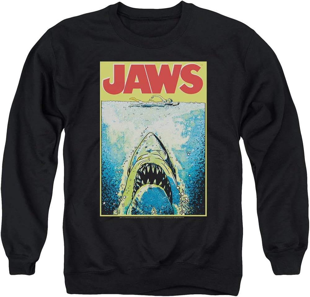 Jaws Mens Bright Jaws Sweater Amazon.co.uk Clothing
