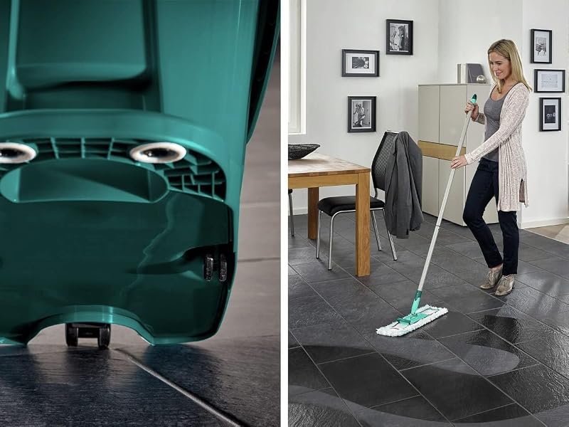 Wischtuchpresse Set Profi XL Mobile, Wischer Fußpresse, 2 Bezüge