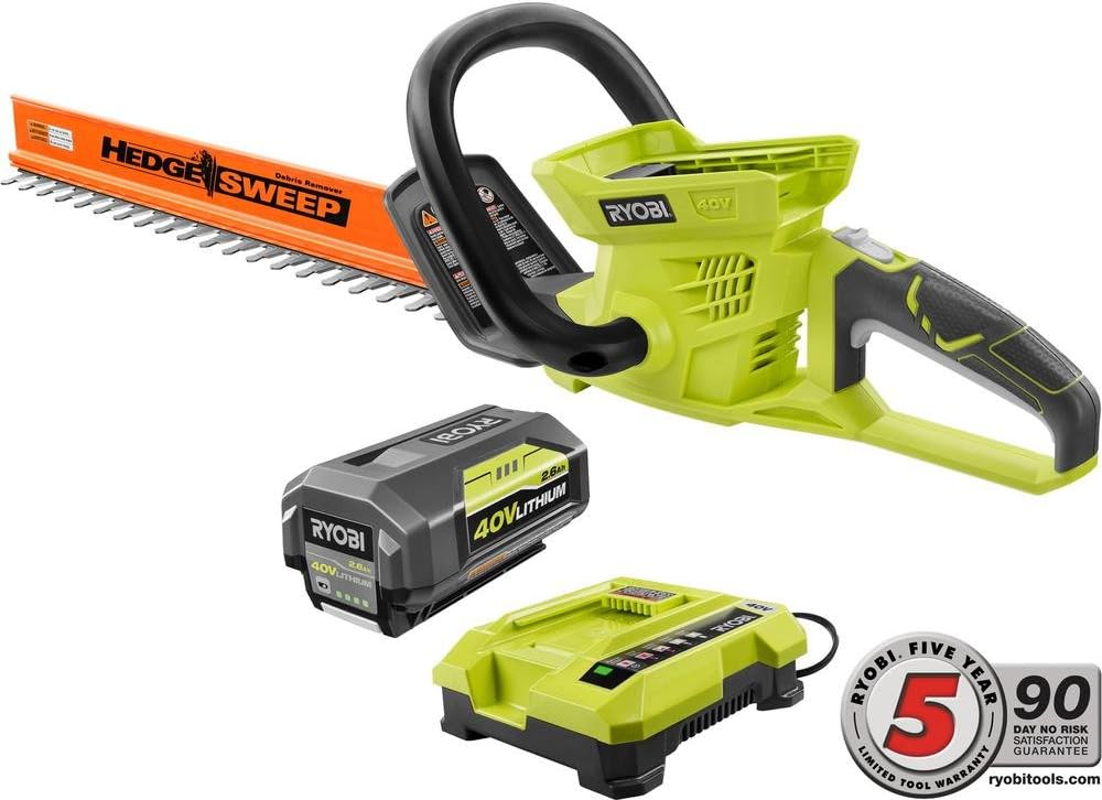 ryobi cordless hedge trimmer 40v